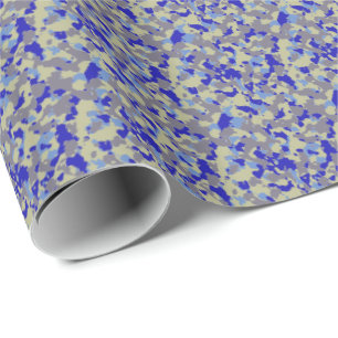 HAMbWG Wrapping Paper - Blue Camouflage Geschenkpapier