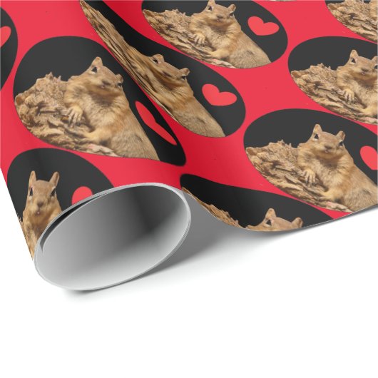 HAMbWG Wrapping Paper - HAMbWG Eichhörnchenherz Geschenkpapier (Rolleneckpunkt)