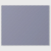 HAMbWG Wrapping Paper - Navy/White Stripe Geschenkpapier (Flach)