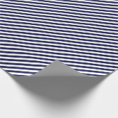 HAMbWG Wrapping Paper - Navy/White Stripe Geschenkpapier (Ecke)
