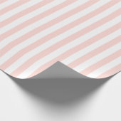 HAMbWG Wrapping Paper - Pachy Pink White Stripes Geschenkpapier (Ecke)