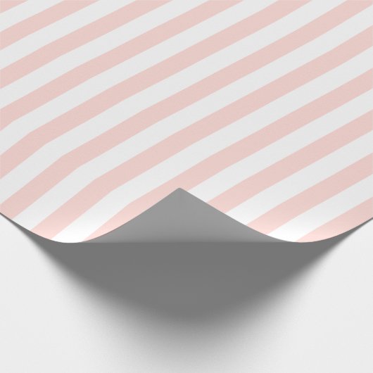 HAMbWG Wrapping Paper - Pachy Pink White Stripes Geschenkpapier (Ecke)