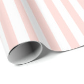 HAMbWG Wrapping Paper - Pachy Pink White Stripes Geschenkpapier (Rolleneckpunkt)