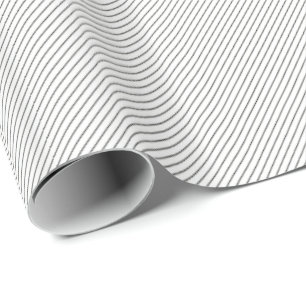 HAMbWG Wrapping Paper - Weiße, dünne schwarze Lini Geschenkpapier