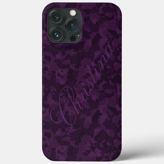 HAMbWG Xtreme Phone Case - Amethyst Camouflage (Rückseite)