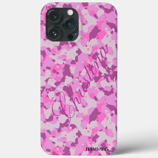 HAMbWG Xtreme Phone Case - Pink Pink Camouflage (Rückseite)