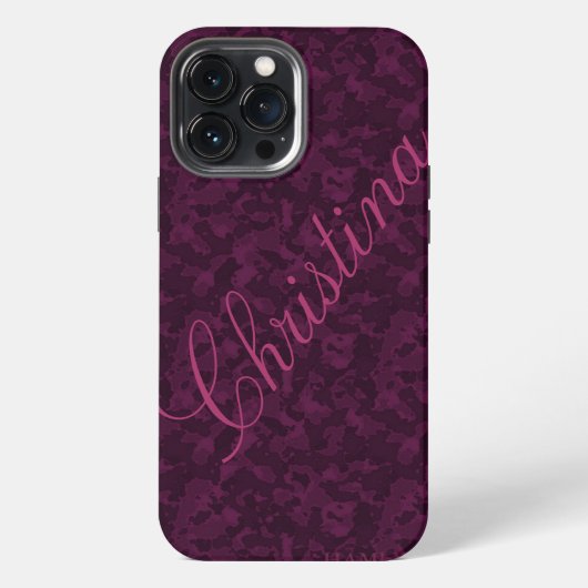 HAMbWG Xtreme Phone Case - Raspberry Camouflage iPhone Hülle (Rückseite)