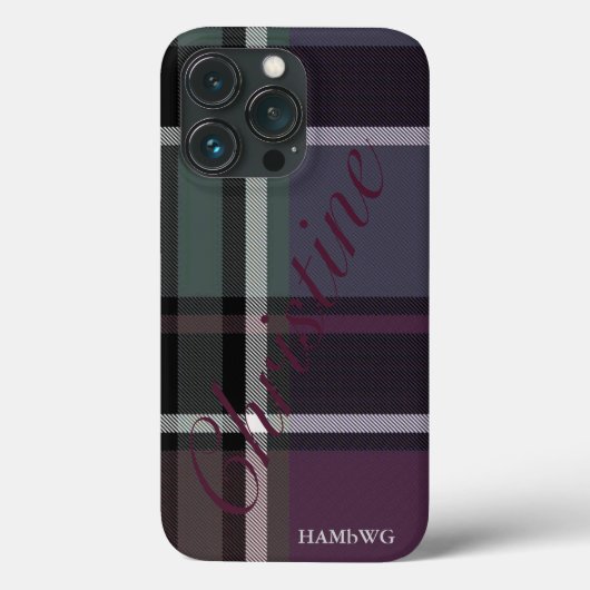HAMbWG Xtreme Phone Case - Soft Amethyst Kariert (Rückseite)