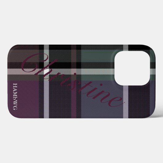 HAMbWG Xtreme Phone Case - Soft Amethyst Kariert (Rückseite (Horizontal))