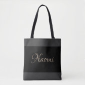 HAMbWG - Zwei Tone Tote Beutel - Farbe, Name Tasche (Vorderseite)