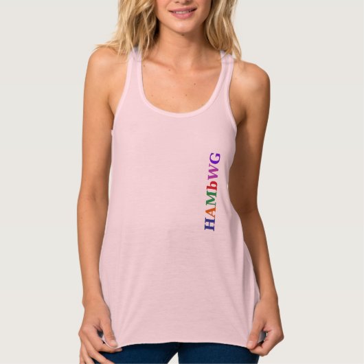 HAMbyWG - 10 Farben - Racerback Tank - Side Logo Top (Vorderseite)