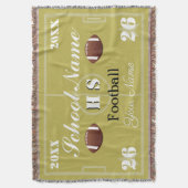 HAMbyWG Anpassbarer Fußball oder Fußball Decke (Vorderseite Vertikal)