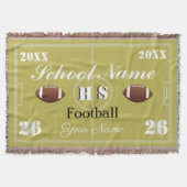 HAMbyWG Anpassbarer Fußball oder Fußball Decke (Vorderseite)