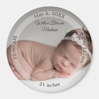 HAMbyWG - Baby Birth Announcement Magnet