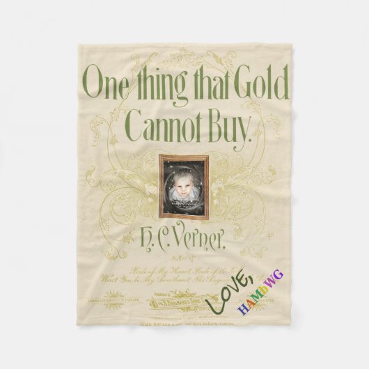 HAMbyWG - Baby Blanket - Eine Sache, die Gold nich Fleecedecke (Vorderseite)