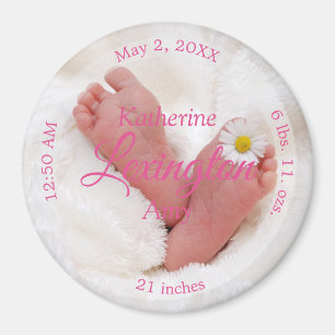 HAMbyWG - Baby-Geburtsankündigung-Magnet Magnet