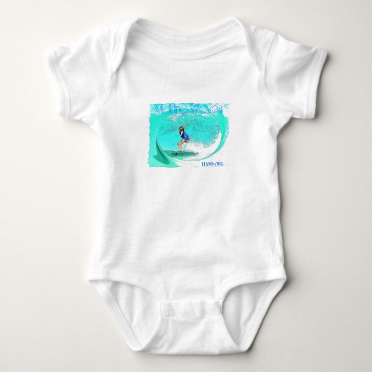 HAMbyWG Baby Jersey - Waves 2 Strampler (Vorderseite)