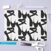 HAMbyWG - Ballerina Slippers in Schwarz Seidenpapier (Handwerk)