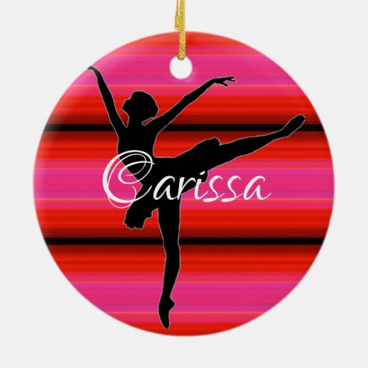 HAMbyWG - Ballet Dancer mit Rot und Rosa Keramikornament (Hinten)