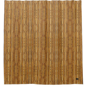 HAMbyWG Bamboo Look Duschvorhang