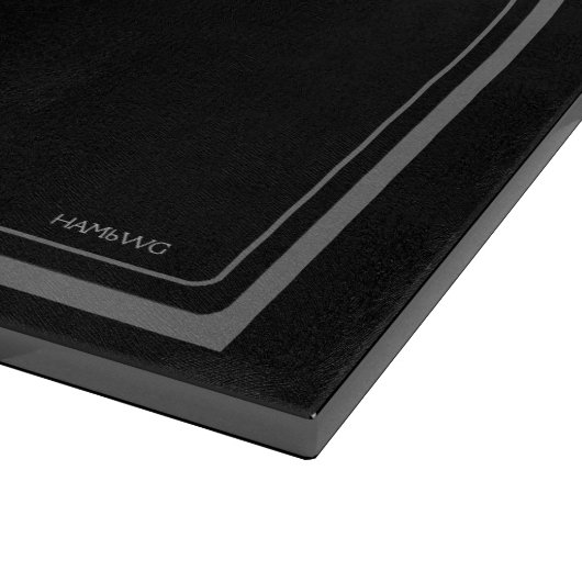 HAMbyWG Benutzerdefinierte zweifarbige Monogramm Schneidebrett (Ecke)