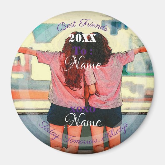 HAMbyWG - Beste Freunde oder Schwestern Magnet (Vorne)