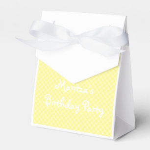 HAMbyWG - Bevorzugungs-Kasten - gelber Gingham - Geschenkschachtel