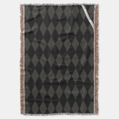 HAMbyWG - Blanket - Raute - Schwarz Decke (Vorderseite Vertikal)