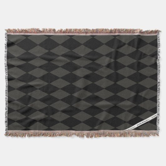 HAMbyWG - Blanket - Raute - Schwarz Decke (Vorderseite)