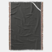 HAMbyWG - Blanket - Schwarzer Streifen Decke (Vorderseite Vertikal)