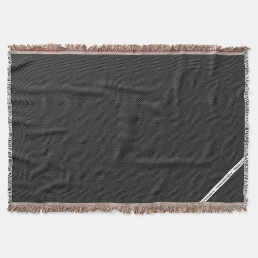 HAMbyWG - Blanket - Schwarzer Streifen Decke (Vorderseite)