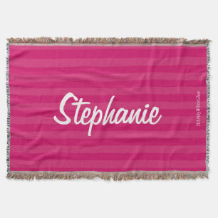 HAMbyWG - Blanket werfen -Zwei/Tone Farbe w Name Decke