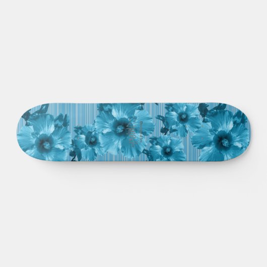 HAMbyWG BlueHibiscus Skateboard (Horizontal)