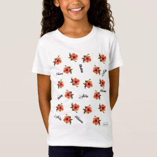 HAMbyWG - Blume für kleine Hibisken Hawaiin Design T-Shirt