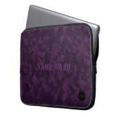 HAMbyWG - Camouflage in Amethyst Lila Laptopschutzhülle (Vorderseite Links)