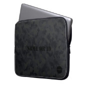 HAMbyWG - Camouflage in Schwarz Laptopschutzhülle (Vorderseite Links)