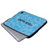 HAMbyWG - Camouflage in Sky Blue Laptopschutzhülle (Vorne Knopf)