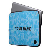 HAMbyWG - Camouflage in Sky Blue Laptopschutzhülle (Vorderseite Links)