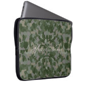 HAMbyWG - Camouflage Pattern in Leaf Green Laptopschutzhülle (Vorne Rechts)