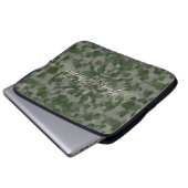 HAMbyWG - Camouflage Pattern in Leaf Green Laptopschutzhülle (Vorne Knopf)
