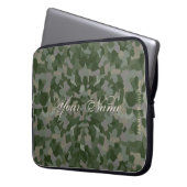 HAMbyWG - Camouflage Pattern in Leaf Green Laptopschutzhülle (Vorderseite Links)