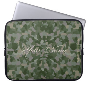 HAMbyWG - Camouflage Pattern in Leaf Green Laptopschutzhülle