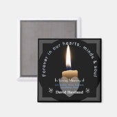 HAMbyWG - Candle Magnet mit Text (Vorderseite/Rückseite)
