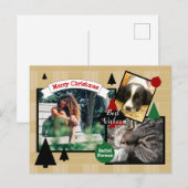 HAMbyWG Candy Cane Weihnachtskarte Feiertagspostkarte (Vorne/Hinten)
