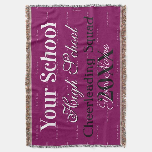 HAMbyWG - Cheerleader oder Club Throw Blanket Decke (Vorderseite Vertikal)
