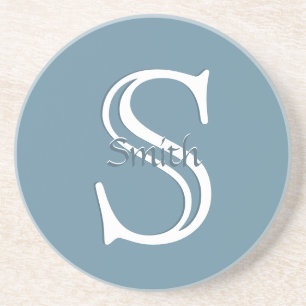 HAMbyWG - Custom Color Monogram - Slate Blue Getränkeuntersetzer