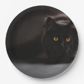 HAMbyWG - Custom Paper Tellers 9" - Black Cat Pappteller (Vorderseite)