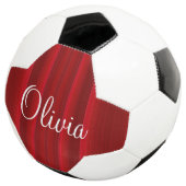 HAMbyWG - Custom Soccer Ball - Red Gradient (Dreiviertel)