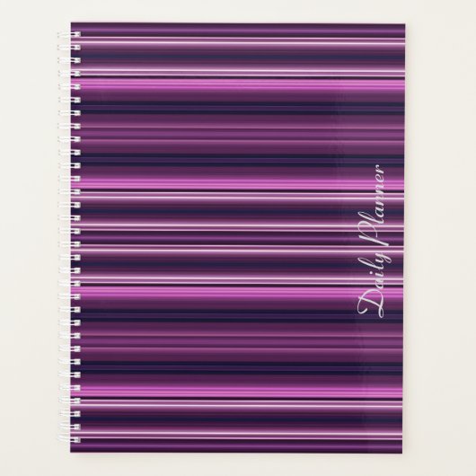 HAMbyWG - Daily Planner - Amethyst Gradient Stripe Planer (Vorderseite)