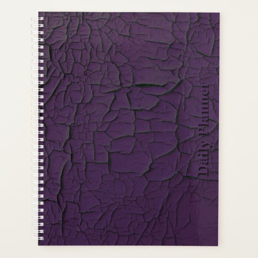 HAMbyWG - Daily Planner - Lila Crackle Planer (Vorderseite)